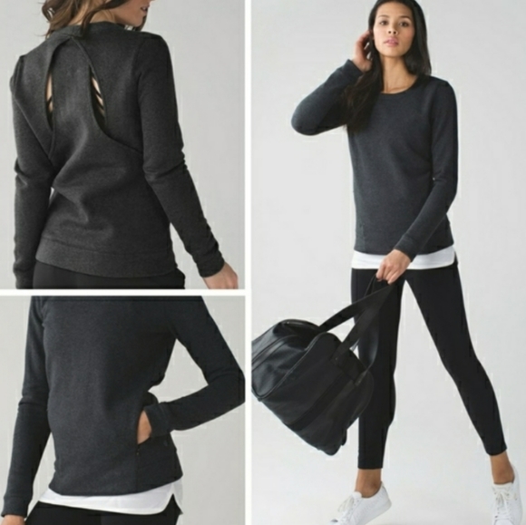 lululemon athletica Tops - Lululemon & Go Endeavor cutout back sweatshirt